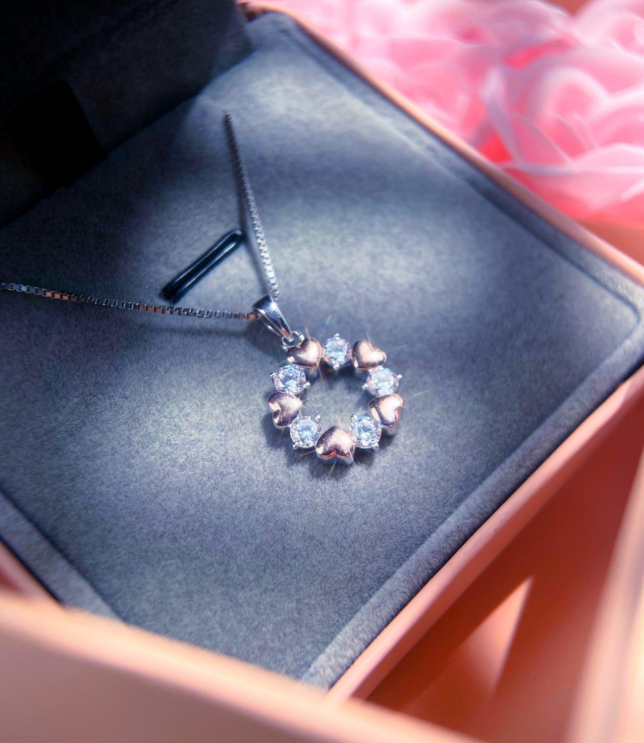 "Eternal Love Heart Pendant - Original Design" sparkles in the gift box from every angle.β¨