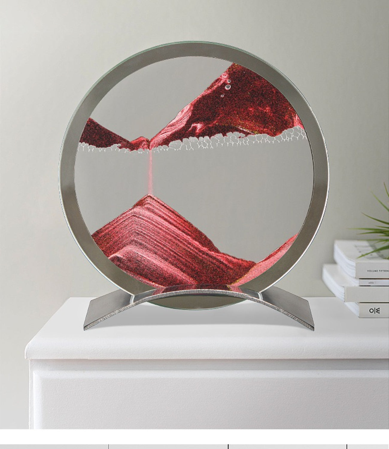Red Showcase Image on Desk