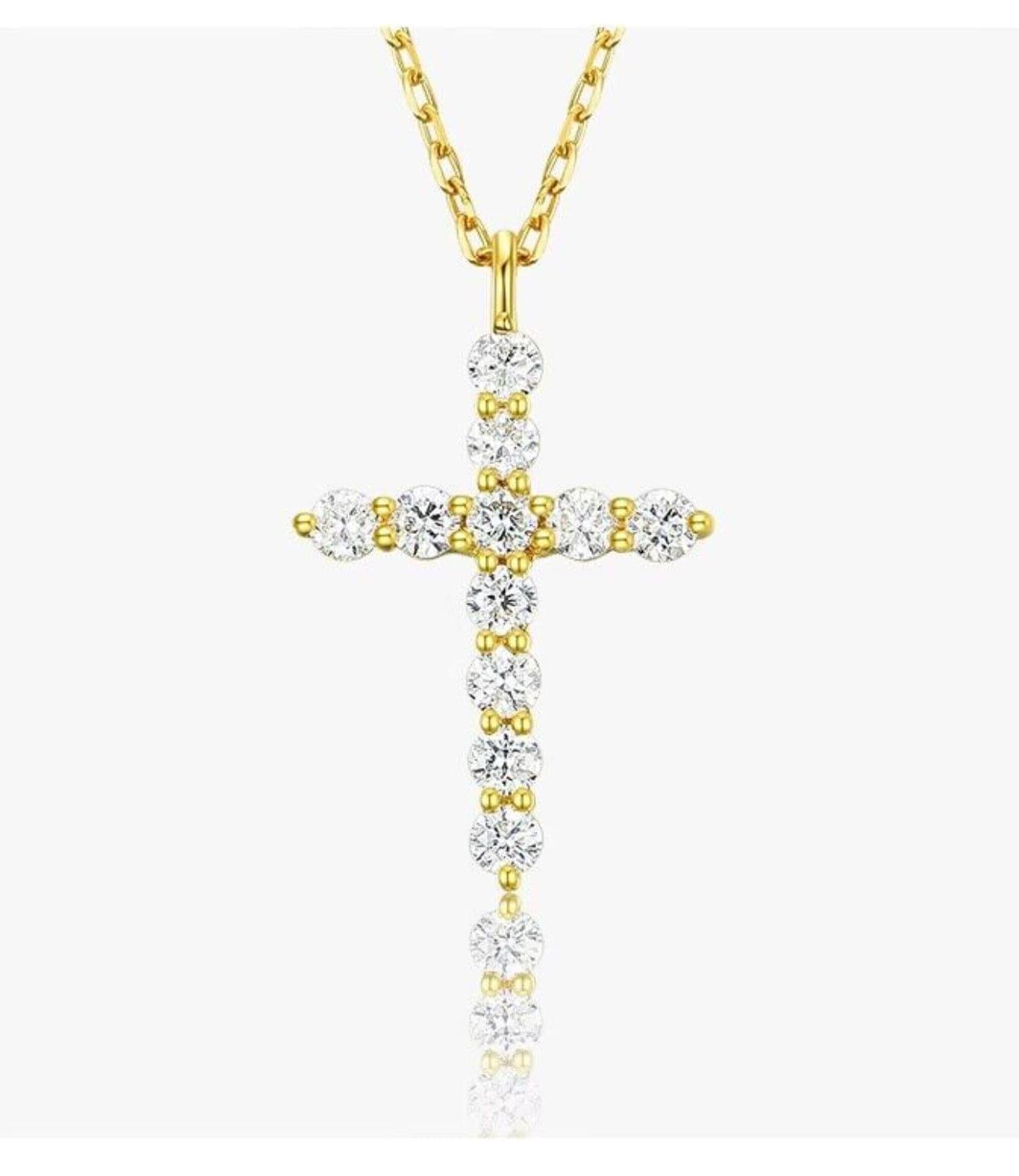 Radiant Cross Necklace - Available in Various Colors 🌈✨