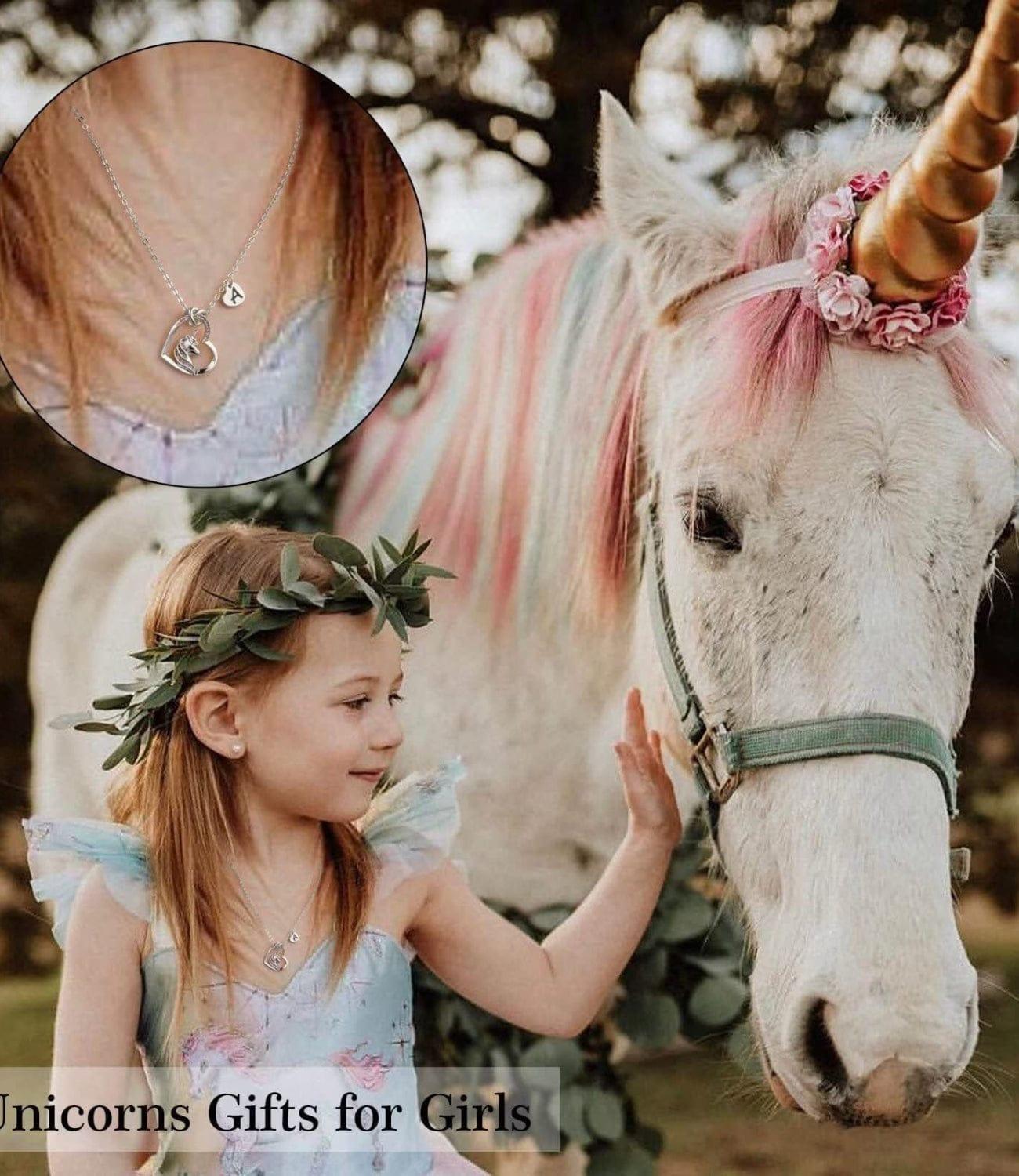 Little Princess Embracing the Unicorn's Magic 🧚‍♀️💖